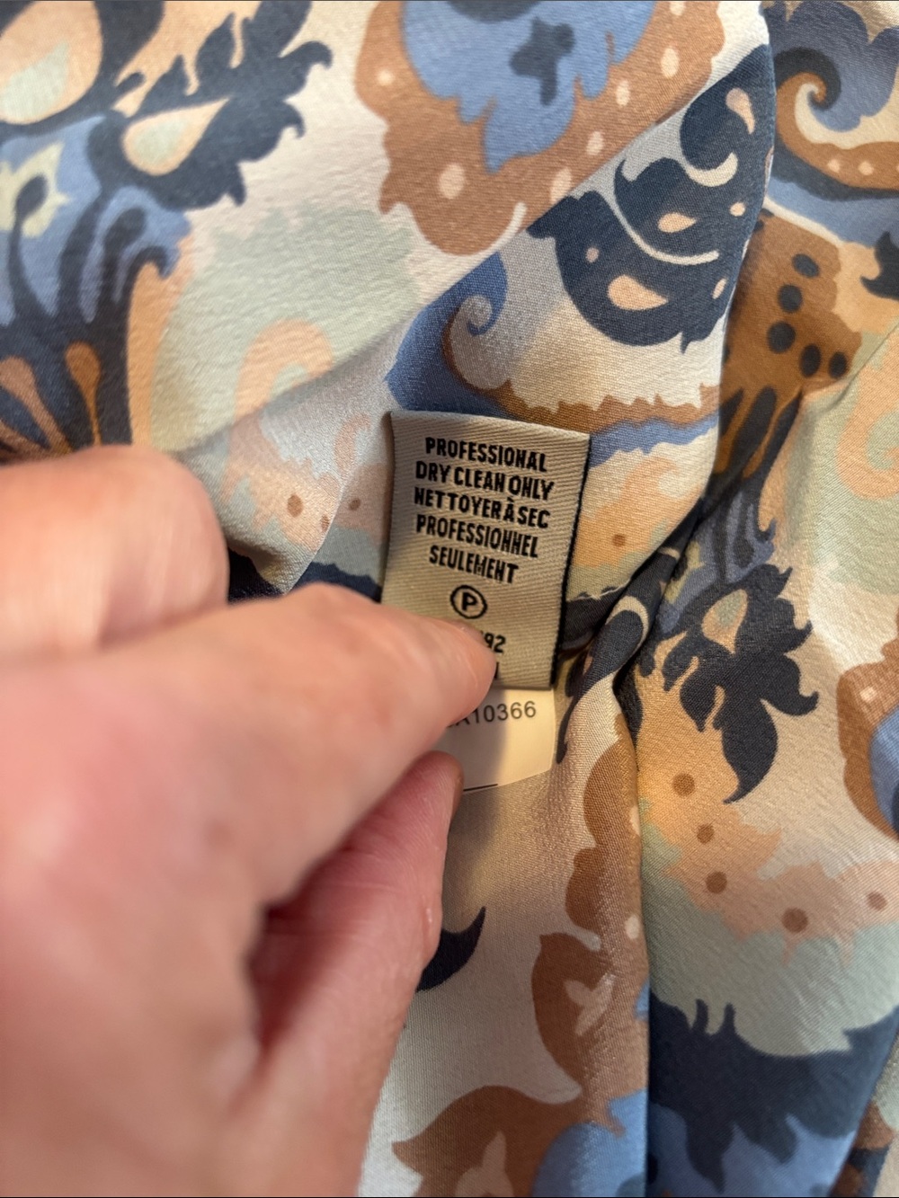 Tibi Blue and Brown Paisley Halter Maxi Dress - Picture 6 of 6